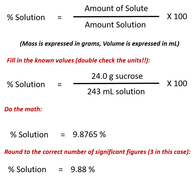 To prepare a solution that contains a specified concentration of a substance, it is necessary to dissolve the desired number of moles of a we must first calculate the number of moles of glucose contained in 500 ml of a 0.310 m solution CH150: Chapter 7 - Solutions - Chemistry