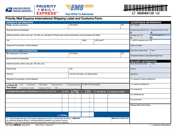 usps shipping supplies university mail services