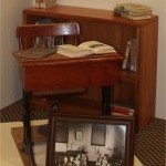 An old school desk...