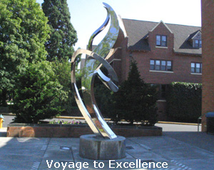 James T. Russell “Voyage to Excellence” Installed in: The year 1999. Location: In front of the Werner University Center.