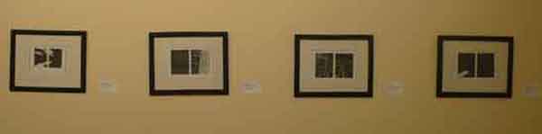 Left: "Switchblades and Alleys pages 38-39" 2007 Ink Jet Print Center Left: "Switchblades and Alleys pages 40-41" 2007 Ink Jet Print Center Right: "Switchblades and Alleys pages" 2007 Ink Jet Print Right: "Switchblades and Alleys pages 50-51" 2007 Ink Jet Print