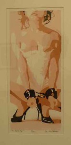 "The Bond Age" 2006 Screen Print 6 x 13