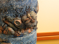 Column, (detail) ceramic