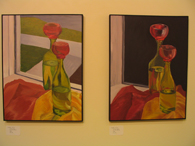 Tulips Day, and Tulips Night, oil on canvas