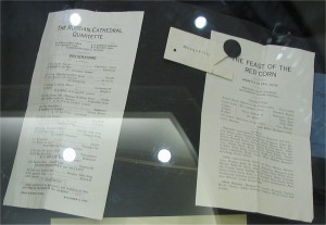 Dance cards were commonly used to keep track of dance partners at a cotillion. This example comes from the memory book of Marguerite Loritz, 1924.