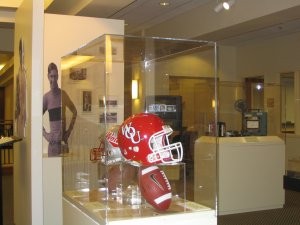 WOU Football and Football Helmet Concussion Improved Riddell Helmet and Nike College Game Ball W.O.U. Athletic Department