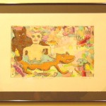 Fran Noel Flying Fishy Rumors lithograph