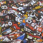Oberto Rules Dan Cannon acrylic, 1999 $250
