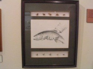 Flies and drawing by Richard Bunse “Nick’s heart tightened as the trout moved. He felt all the old feeling.” ~ Ernest Hemingway Big Two-Hearted River (1925)