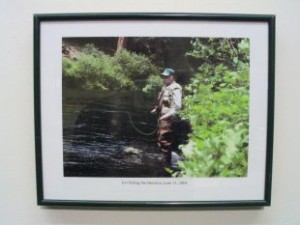 James T Mattingly WOU Emaritus Art Faculty Jim Fishing the Metolius June 11, 2004