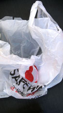 PLASTIC BAGS There are so many grocery stores that are starting to recycle palstic bags in order to make new plastic bags. So stop by the local Fred Meyer, Safeway, and Waremart to recycle your plastic bags.