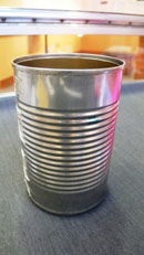 TIN When these items are recycled it saves a lot of energy, energy that would have been needed in order to make a brand new item out of new tin.