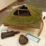 DENMARK: Sod house with artifacts from the area.