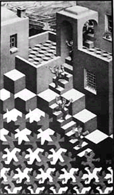 Cycle by M.C. Escher.