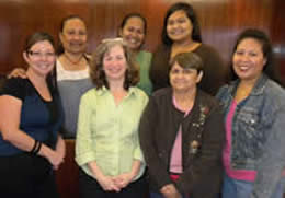 Cheryl Davis with rehabilitation counseling specialists in Guam